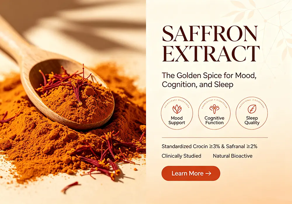 Saffron Extract: The Golden Spice for Mood, Cognition, and Sleep